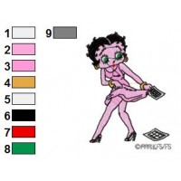 Betty Boop Embroidery Design 22